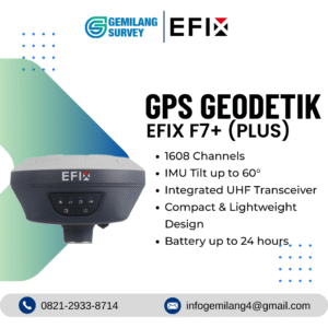GPS Geodetik GNSS RTK EFIX F7+