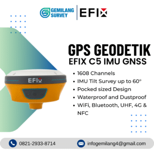 GPS Geodetik GNSS RTK EFIX C5