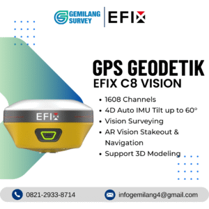 GPS Geodetik EFIX C8 VISION AR Camera 3D MODELING