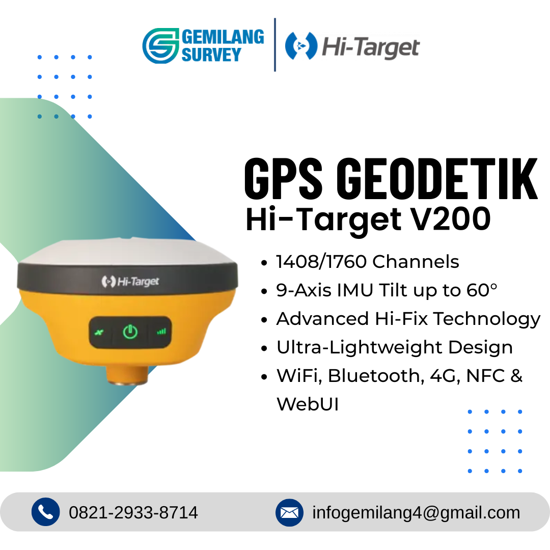 GPS Geodetik GNSS RTK Hi Target v200