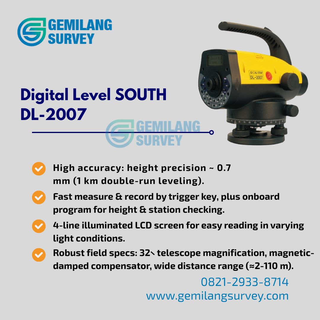 Digital Level SOUTH DL-2007