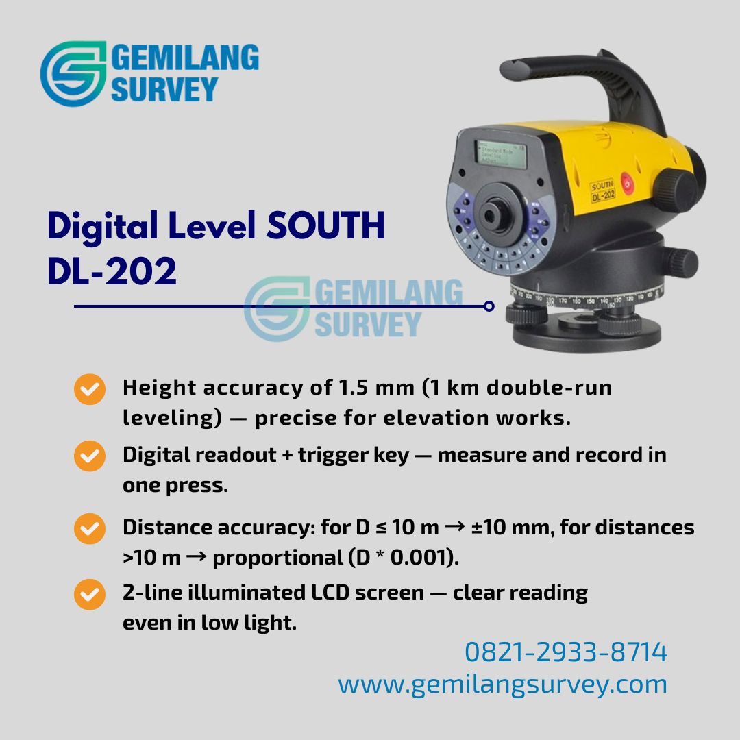 Digital Level SOUTH DL-202