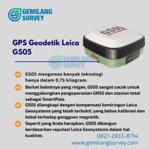GPS Geodetik Leica GS05