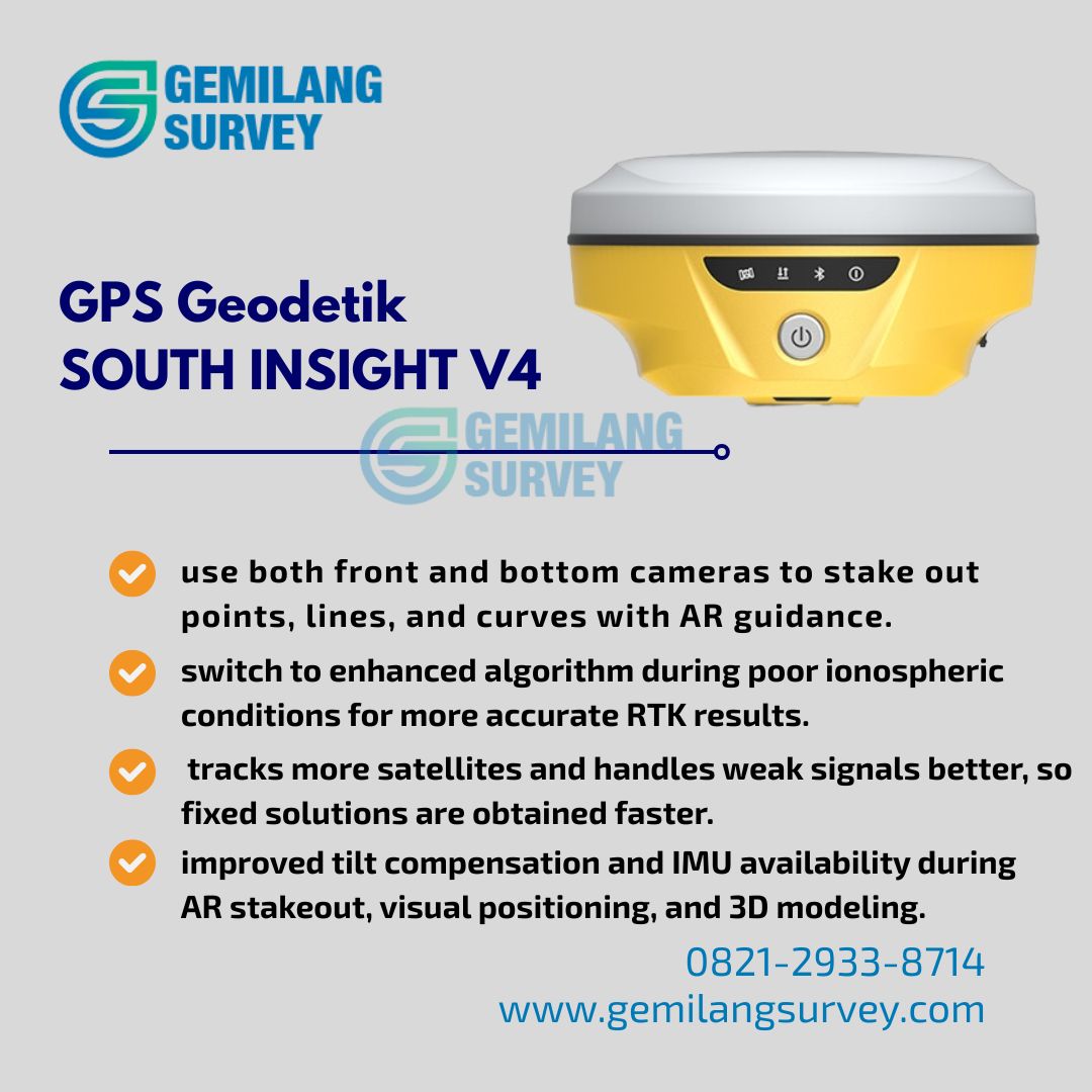 GPS Geodetik SOUTH INSIGHT V4